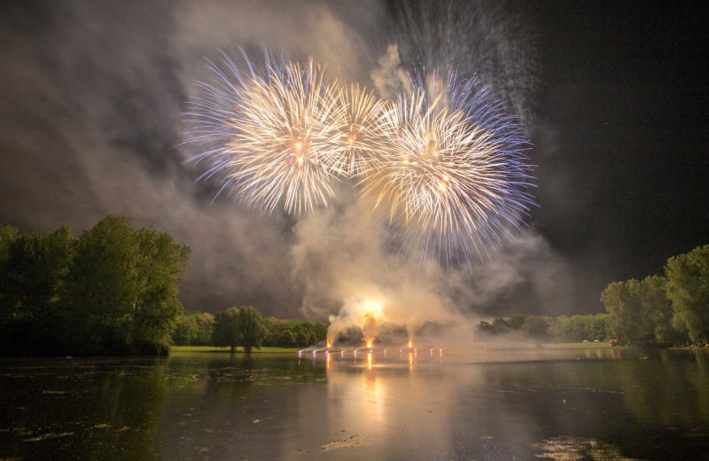 Fireworks at Apple Island Resort.