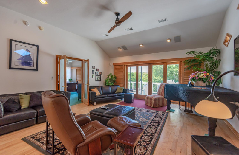 Rental living room at Joe Lamb Jr. & Associates Vacation Rentals.