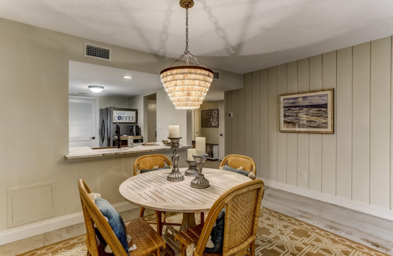 Rental kitchen at Amelia Rentals and Management Services.