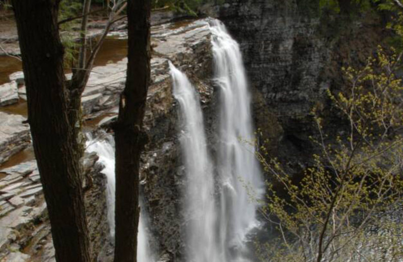 Waterfall at S & J Lodge.