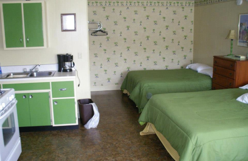 Guest room at Sunset Beach Resort.