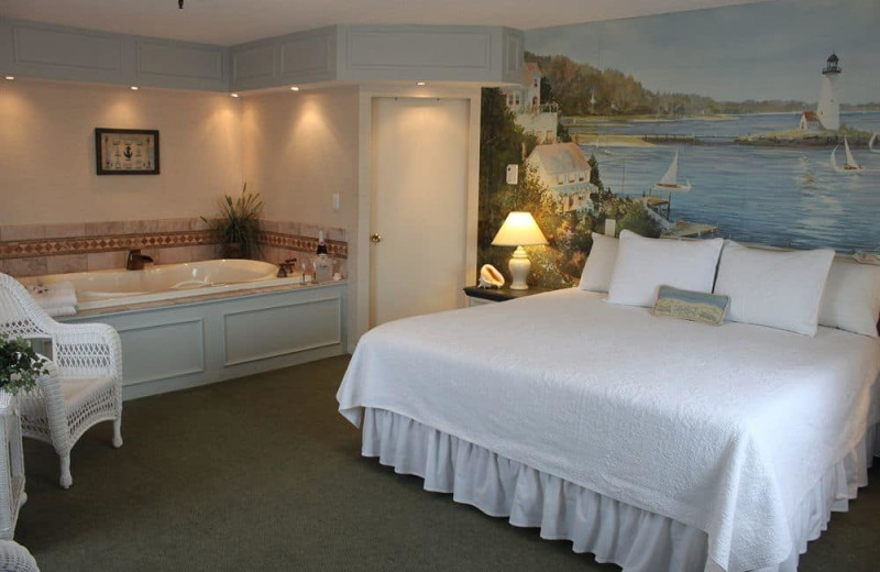 Guest room at Vacationland Inn.