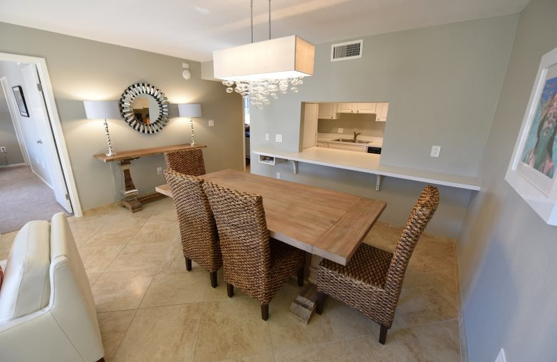 Rental dining room at El Presidente Condos.