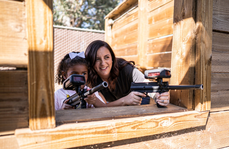 Laser tag at Yogi Bear's Jellystone Park Tower Park.