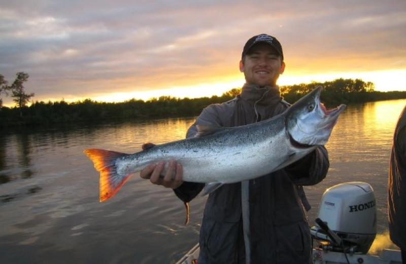 Fishing at Alagnak Lodge.