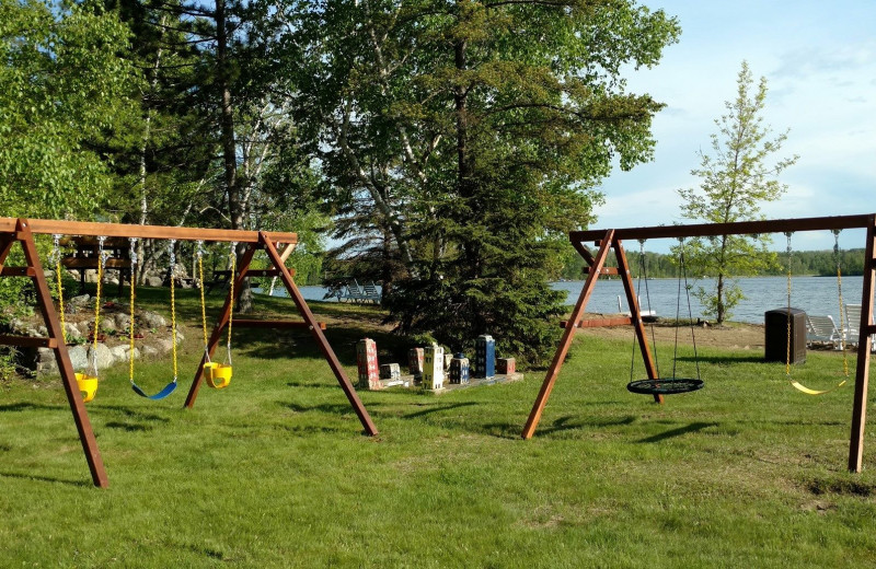 Playground at Little Norway Resort.