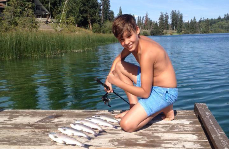 Fishing at Tyee Lake Lodge.