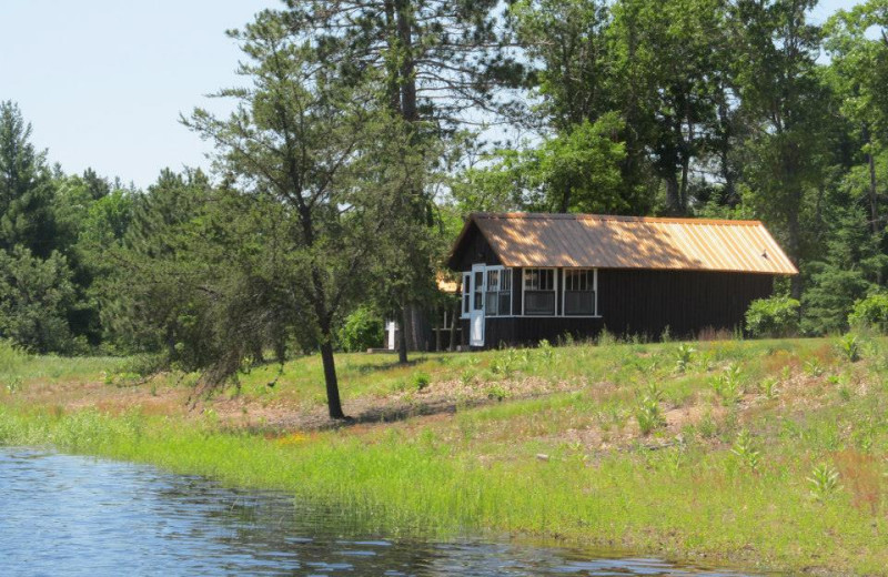 Cabin exterior at Safari Whitetail Resort.