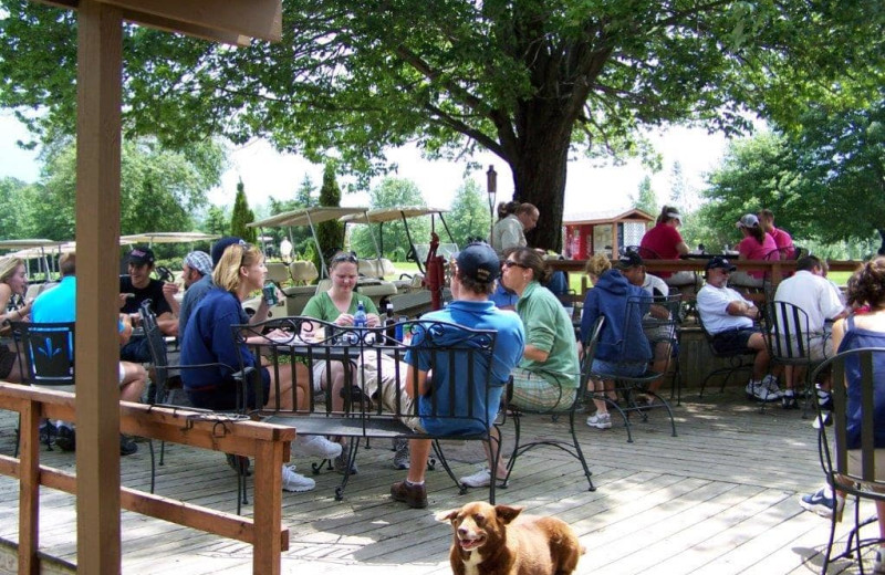 Patio at Spring Valley Golf and Lodge.