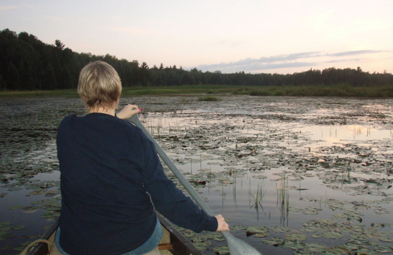 Canoeing at White Birch Village Resort.