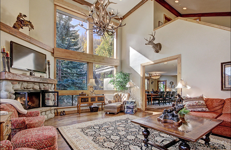 Rental living room at Vail Rentals by Owner.