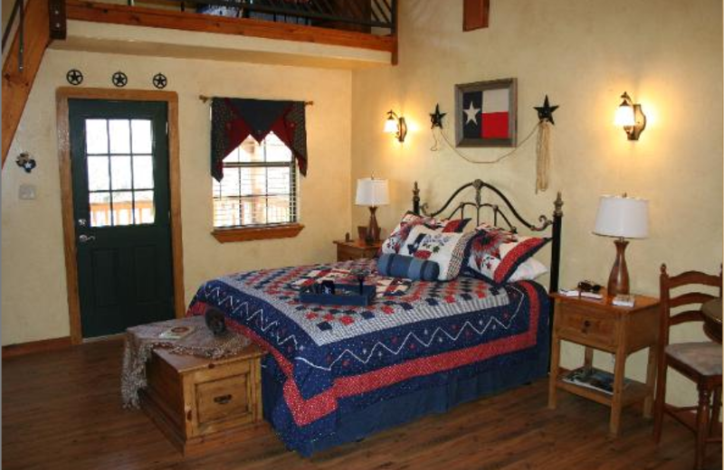 Guest room at Marks Overlook Lodge.