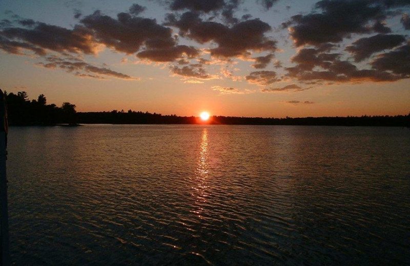 Sunset at Clear Lake Resort.