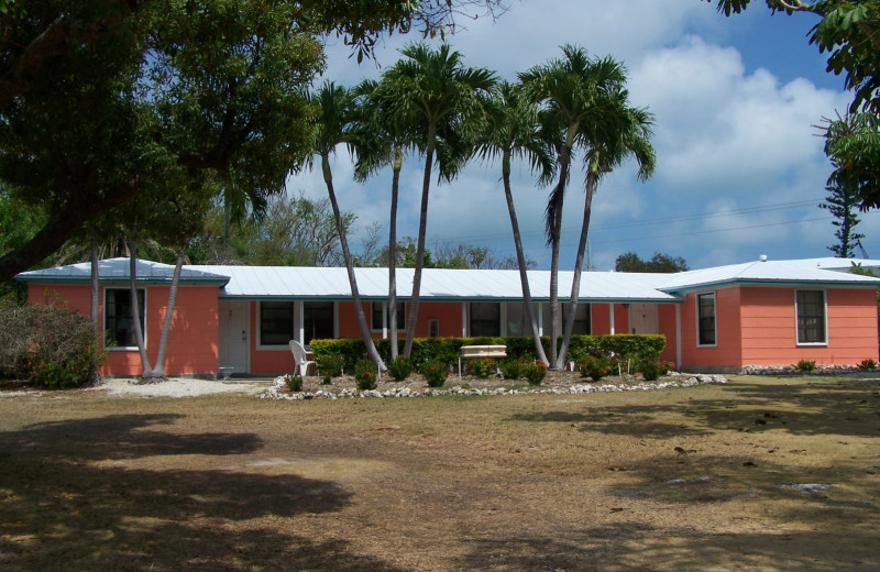 Cabin exterior at Rock Reef Resort.