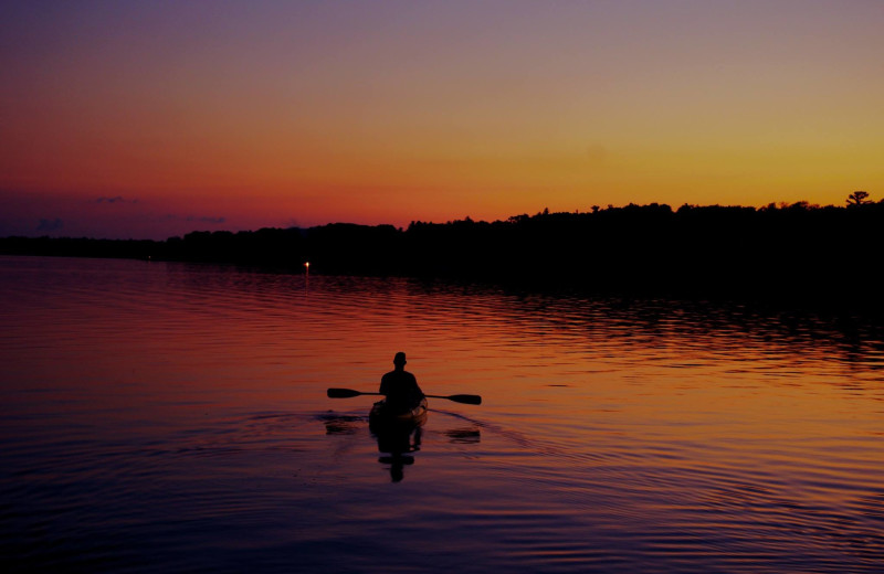 Sunset at Severn Lodge.