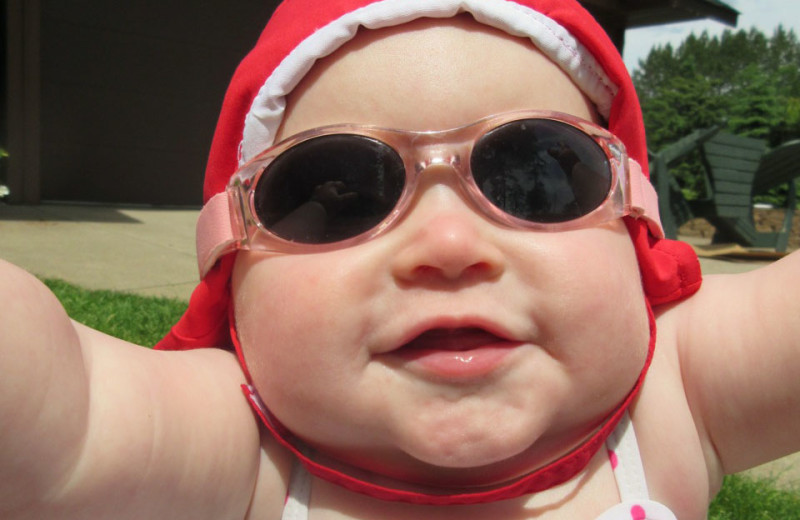 Ready to swim at Agate Lake.