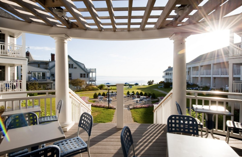 Patio view at Beachmere Inn.