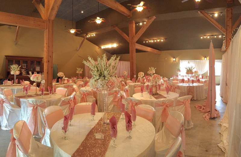 Wedding reception at Mulberry Mountain Lodging & Events.