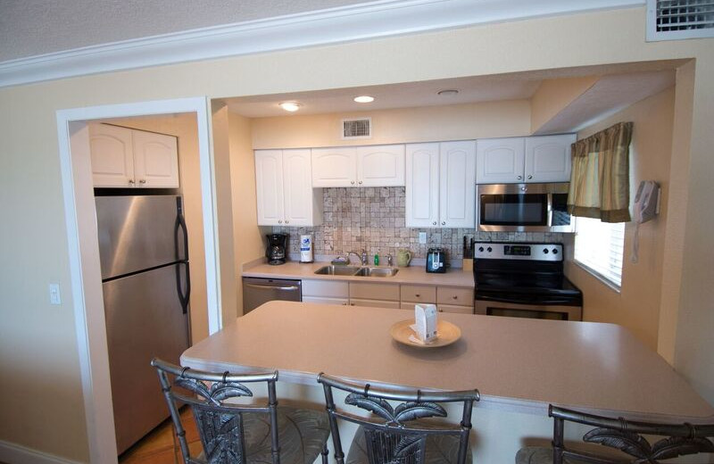 Guest kitchen at Anna Maria Island Inn.