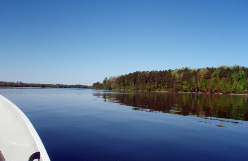 Lake view at Dun Rovin Lodge.