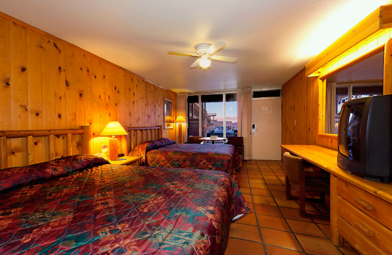 Pet friendly room at Big Horn Lodge.