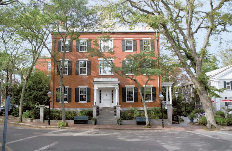 Exterior view of Jared Coffin House.