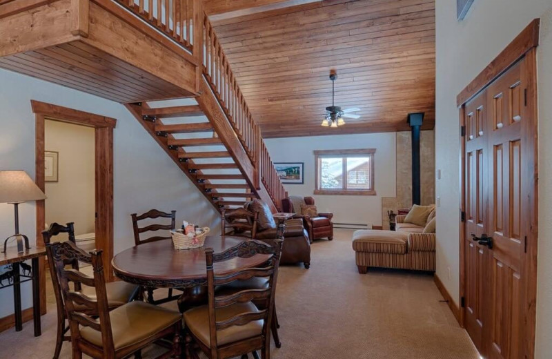 Guest living room at Vista Verde Ranch.