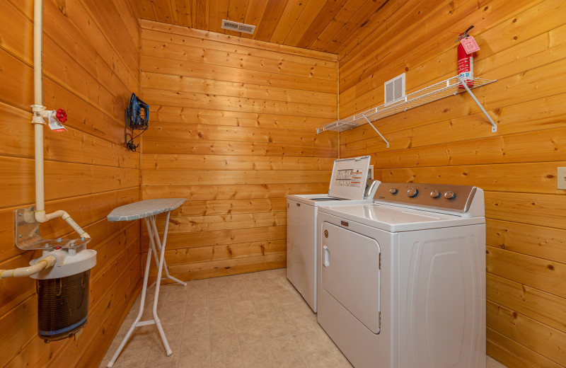 Laundry room at American Patriot Getaways - Grizzly's Den.