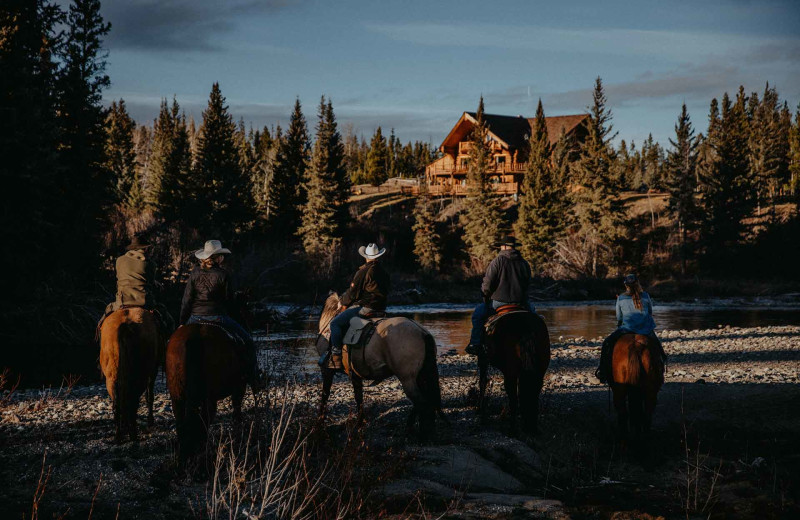 Horseback riding at Big Creek Lodge.