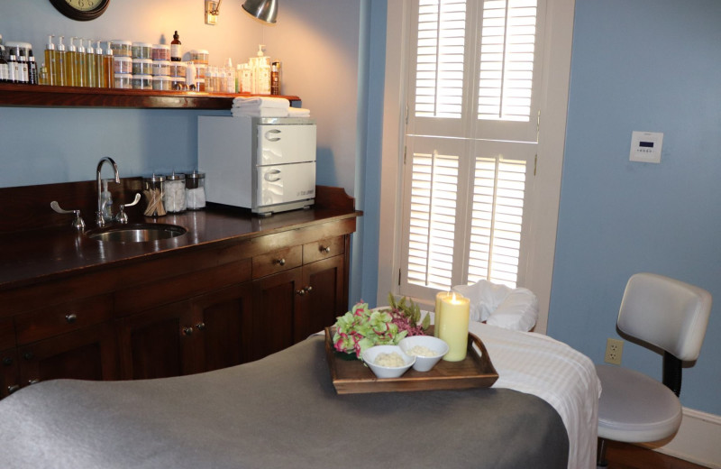 Spa massage room at Boar's Head Resort.