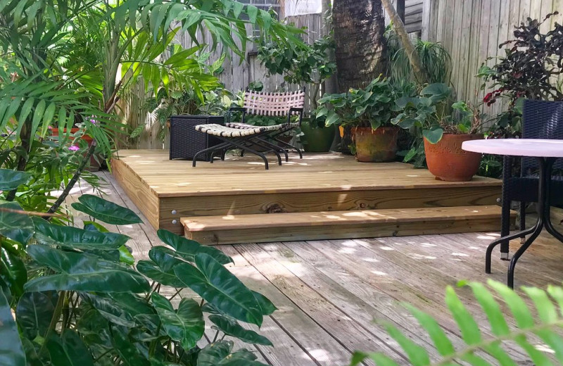 Patio at Key West Bed & Breakfast.