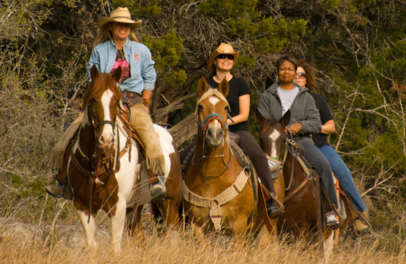 Horseback riding at Flying L Hill Country Resort & Conference Center.