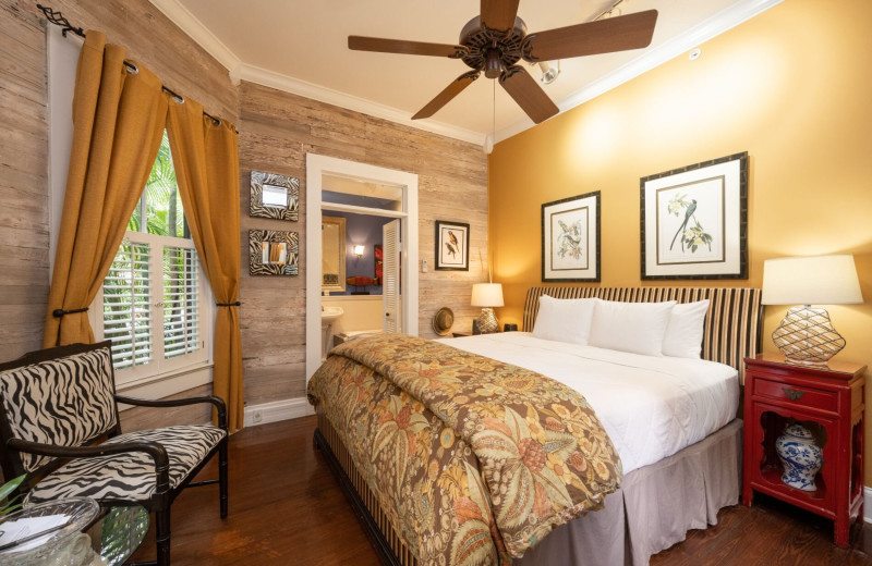 Guest room at Mermaid & Alligator Key West.