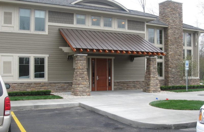 Lodge entrance at Tullymore Golf Resort.