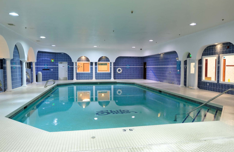 Indoor pool at Shilo Inn Suites Hotel Ocean Front Resort.