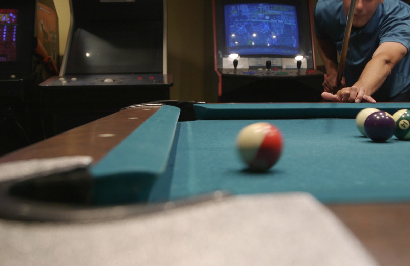 Pool table at The Meadowmere Resort.