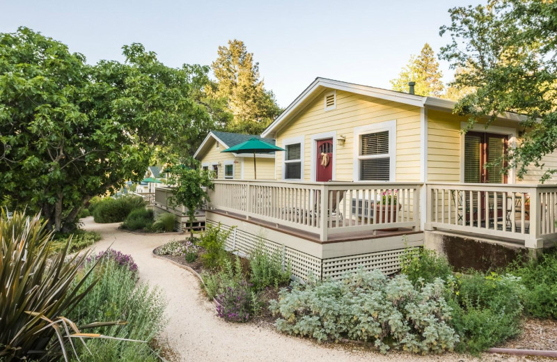 Cottage exterior at Aurora Park Cottages.