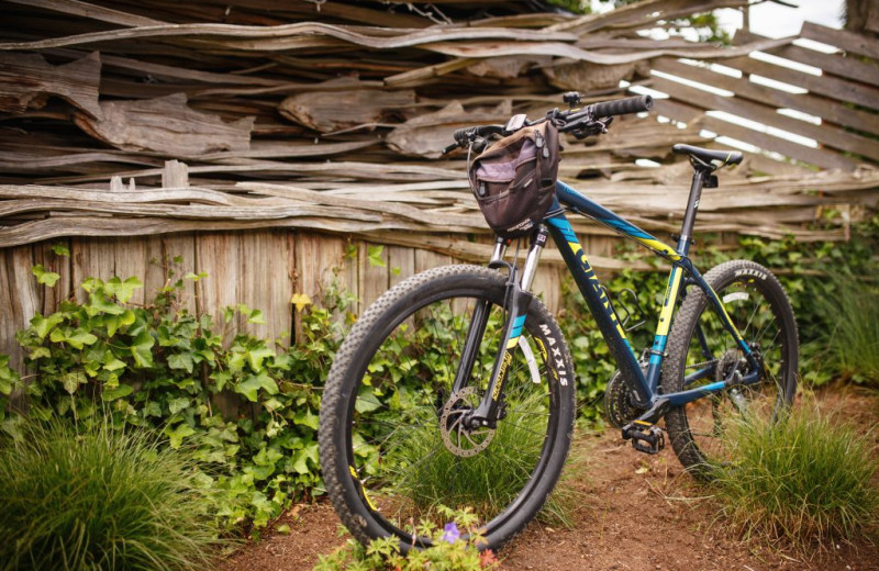 Biking at Sooke Harbour Resort & Marina.