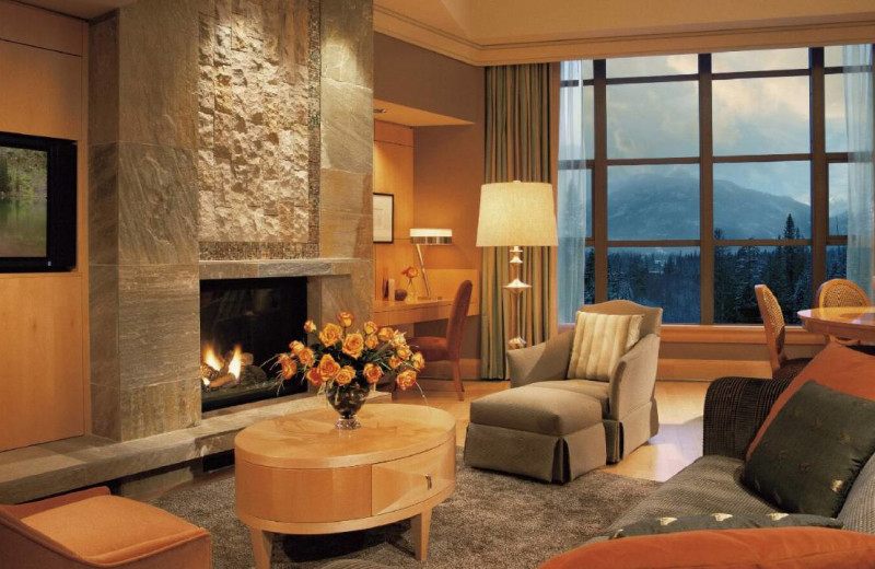 Guest living room at Four Seasons Resort Whistler.