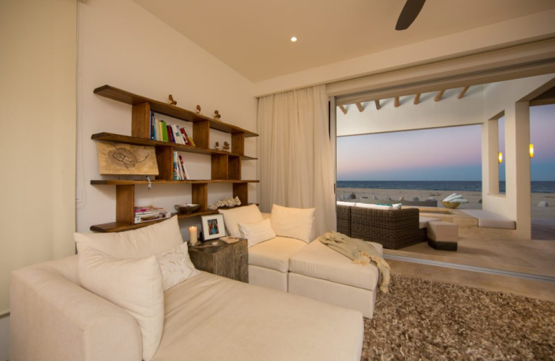 Living room at Casa de la Playa.