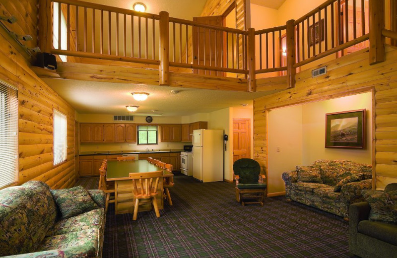 Condo interior at McQuoid's Inn & Event Center.