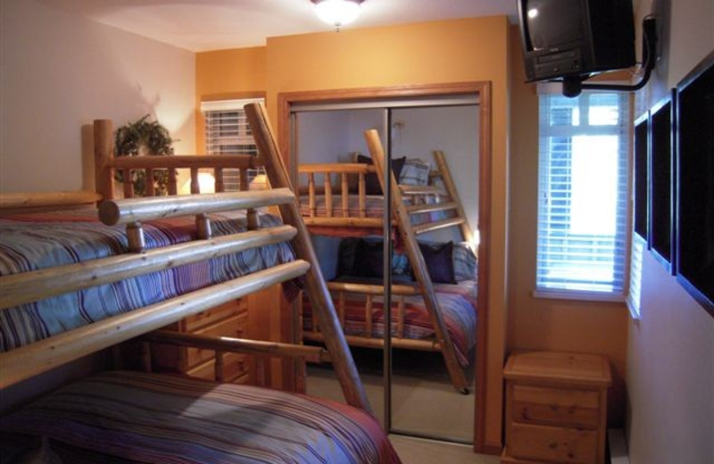 Rental bunk beds at Stoney Creek Resort Properties.