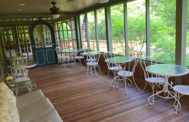 Patio at Grand Beach Inn.