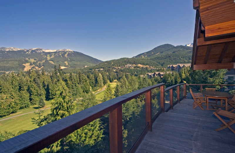 Deck view at ResortQuest Whistler.