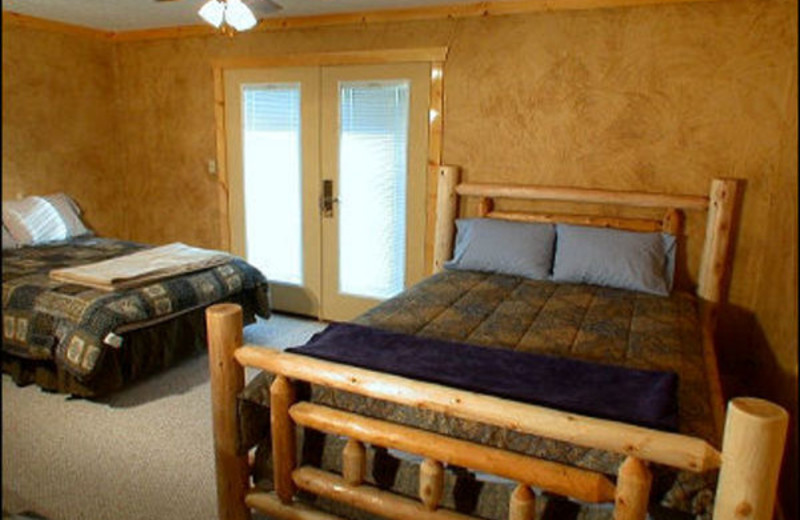 Guest room at The Fisherman's Lodge.