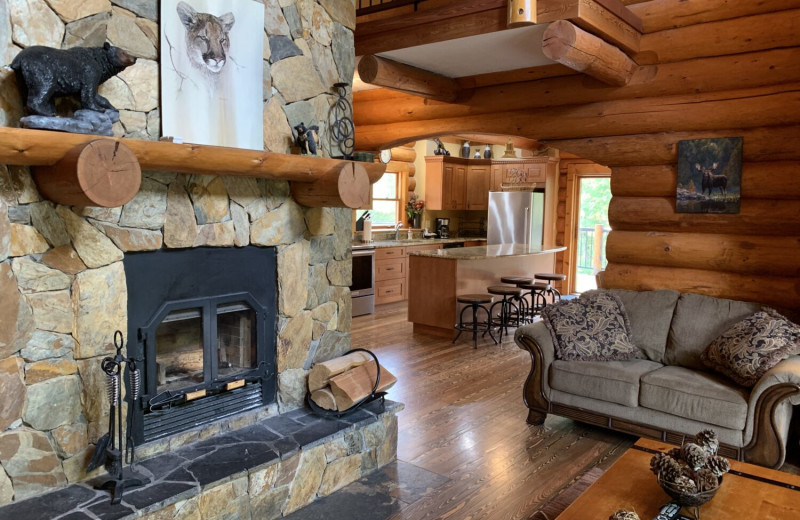 Rental living room at Fernie Central Reservations.