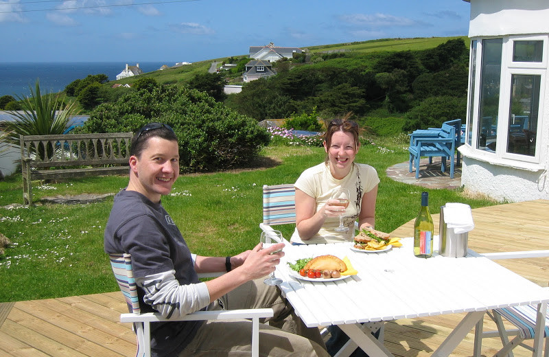 Dining at Blue Bay House & Lodge.