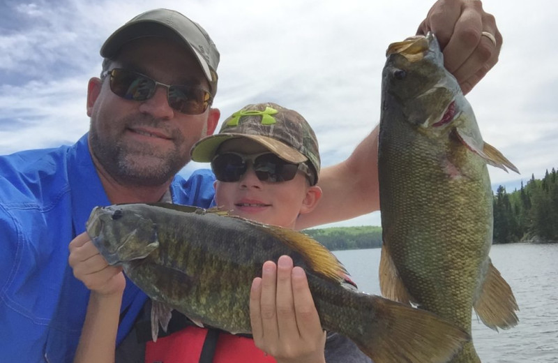 Fishing at Rainbow Point Lodge.