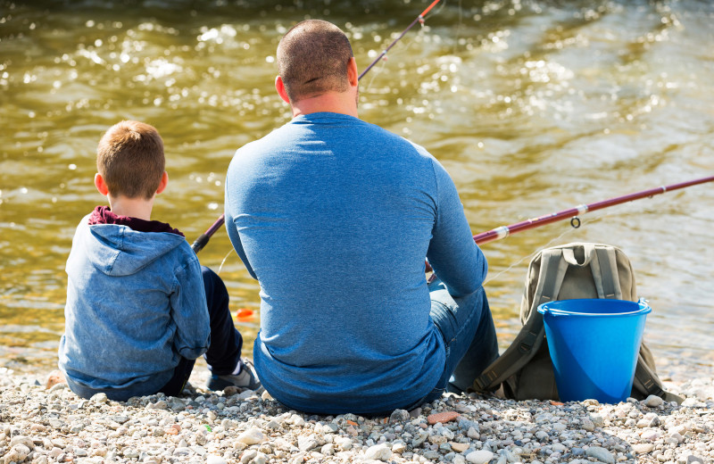 Fishing near Stone Canyon Inn.