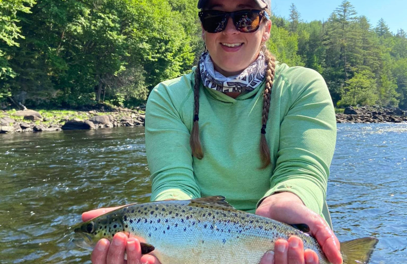 Fishing at Northern Outdoors.
